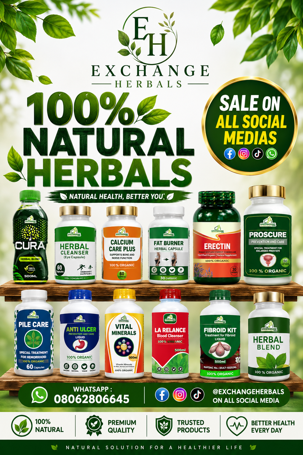 Home herbal wellness products for a vibrant you